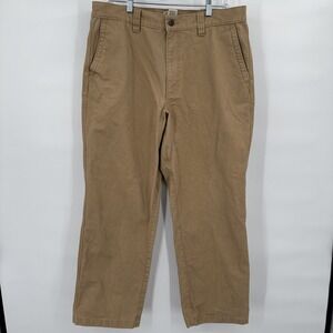 LL Bean Pants Men's 36x30 Tan Heavy Duty Rugged Workwear 0 DUW3‎ Canvas